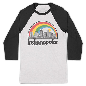 You're Welcome Here Baseball Tee - United State of Indiana