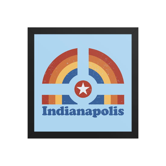 Indianapolis Rainbow Poster - United State of Indiana