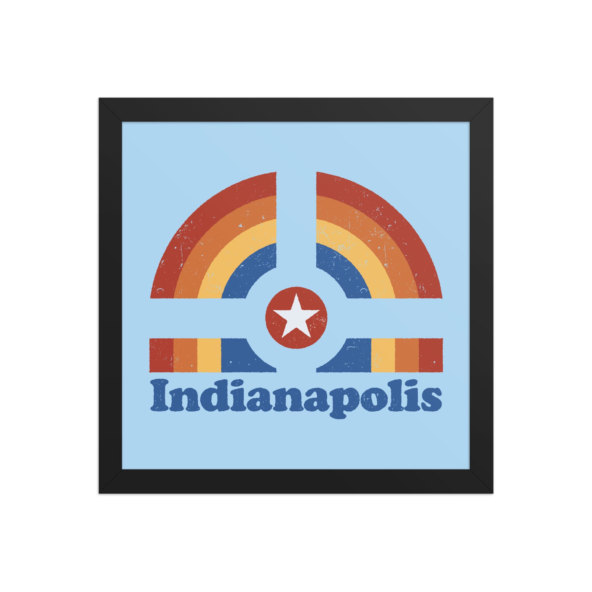 Indianapolis Rainbow Poster - United State of Indiana