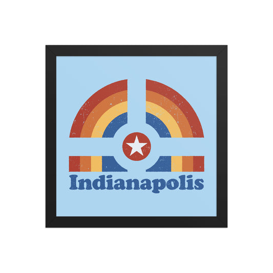 Indianapolis Rainbow Poster - United State of Indiana