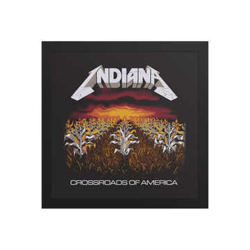 Crossroads of America Metal Poster
