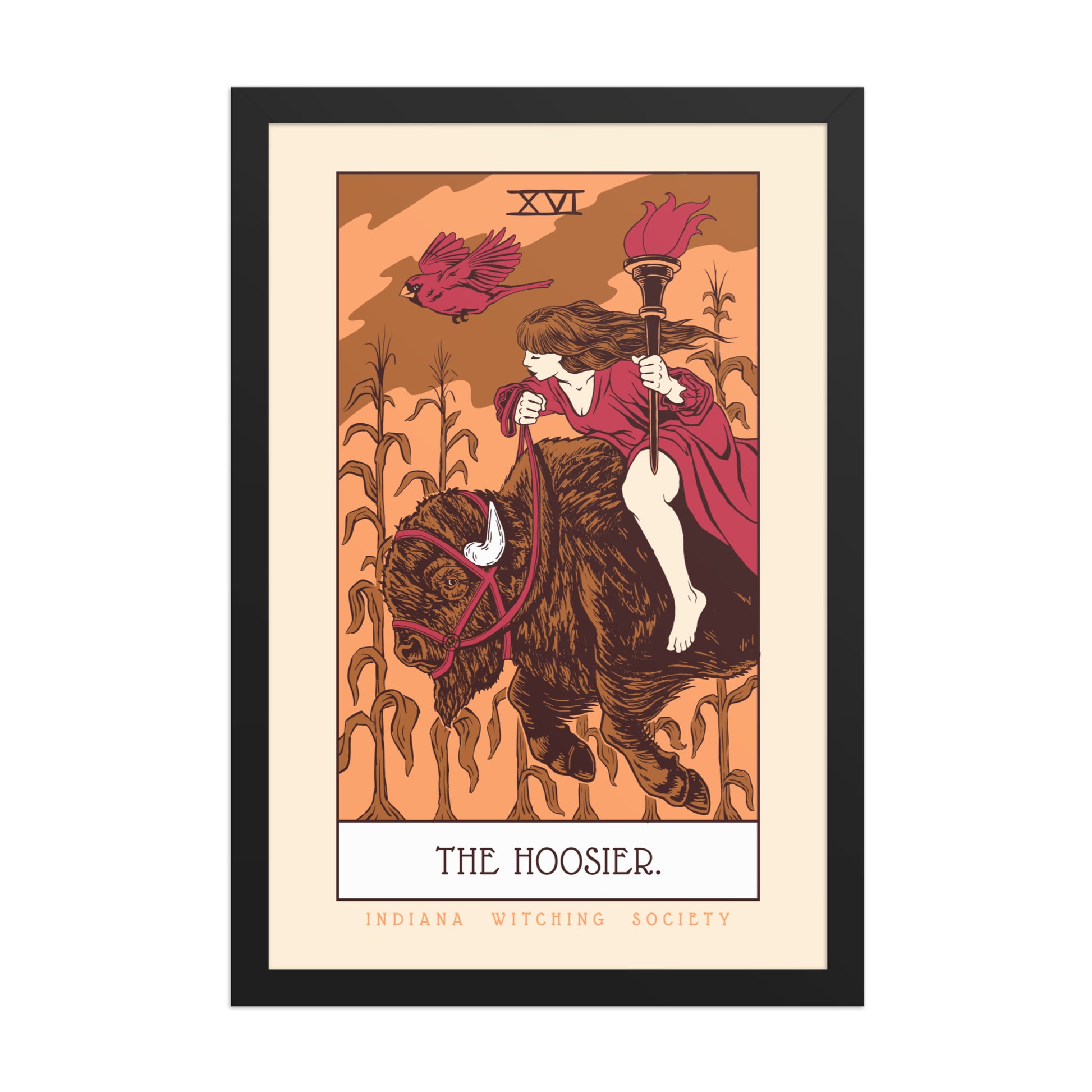 The Hoosier Tarot Poster - United State of Indiana