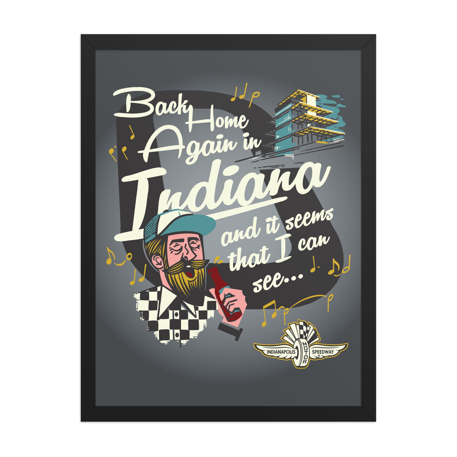 Back Home Again Song Poster - United State of Indiana