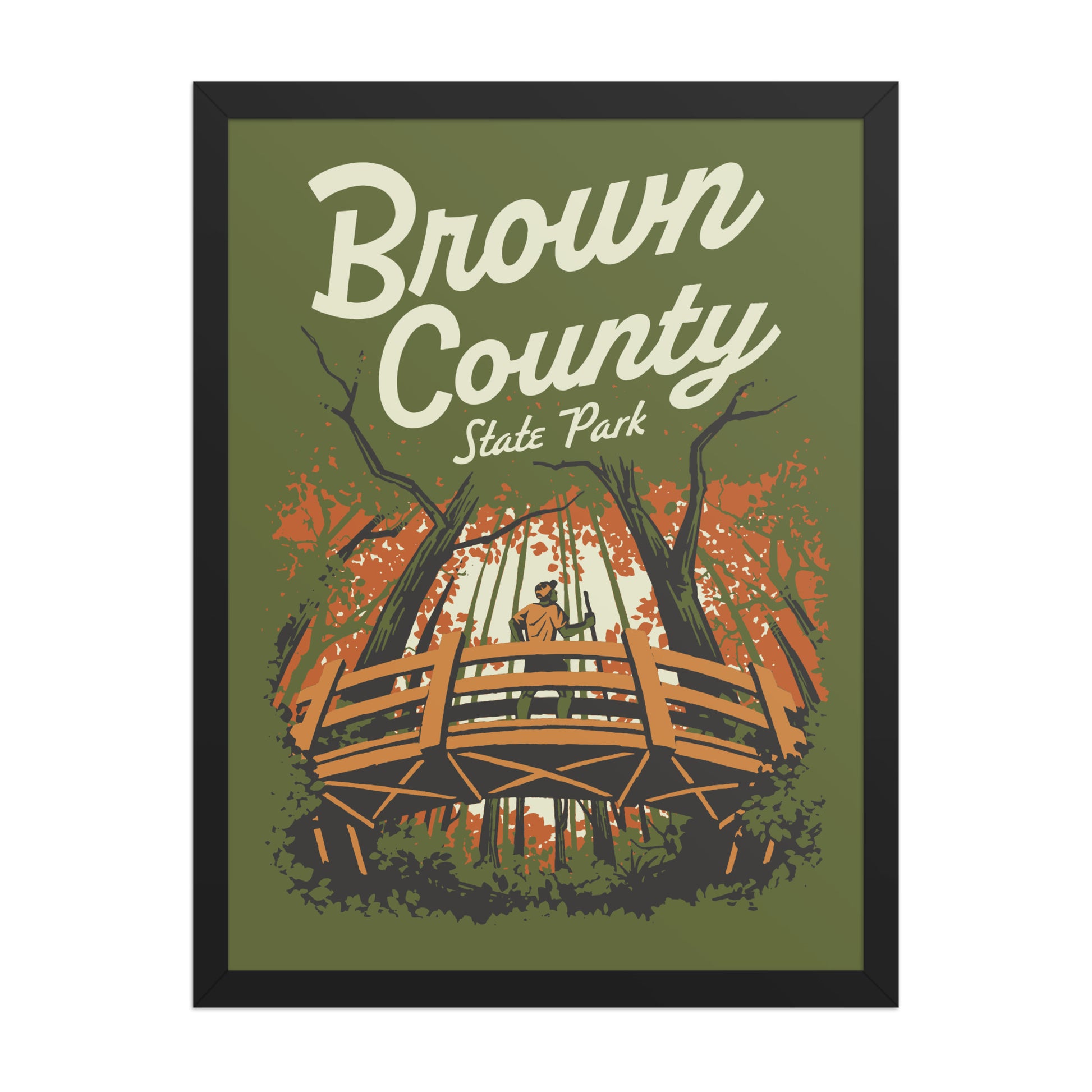 Brown County State Park Poster - United State of Indiana