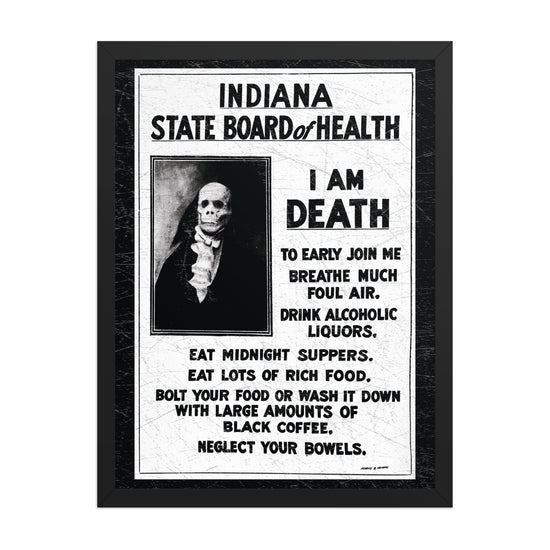 I Am Death Poster - United State of Indiana