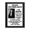 I Am Death Poster - United State of Indiana