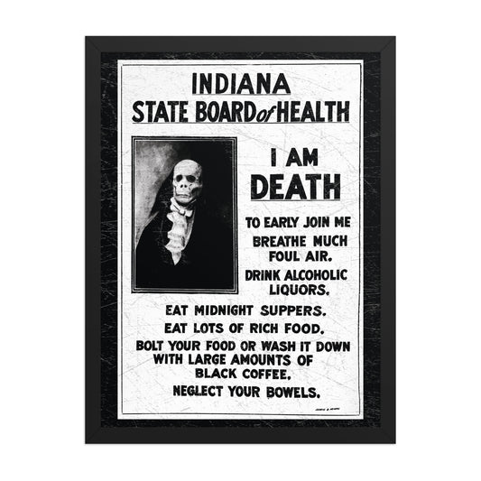 I Am Death Poster - United State of Indiana