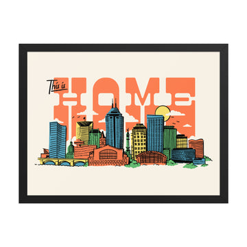 Indy This is Home Poster - United State of Indiana