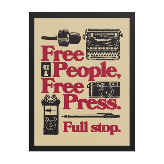 Free People, Free Press Poster - United State of Indiana