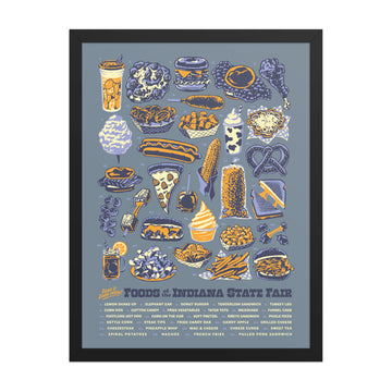 Foods of the Indiana State Fair Poster