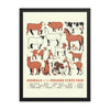 Animals of the Indiana State Fair Poster