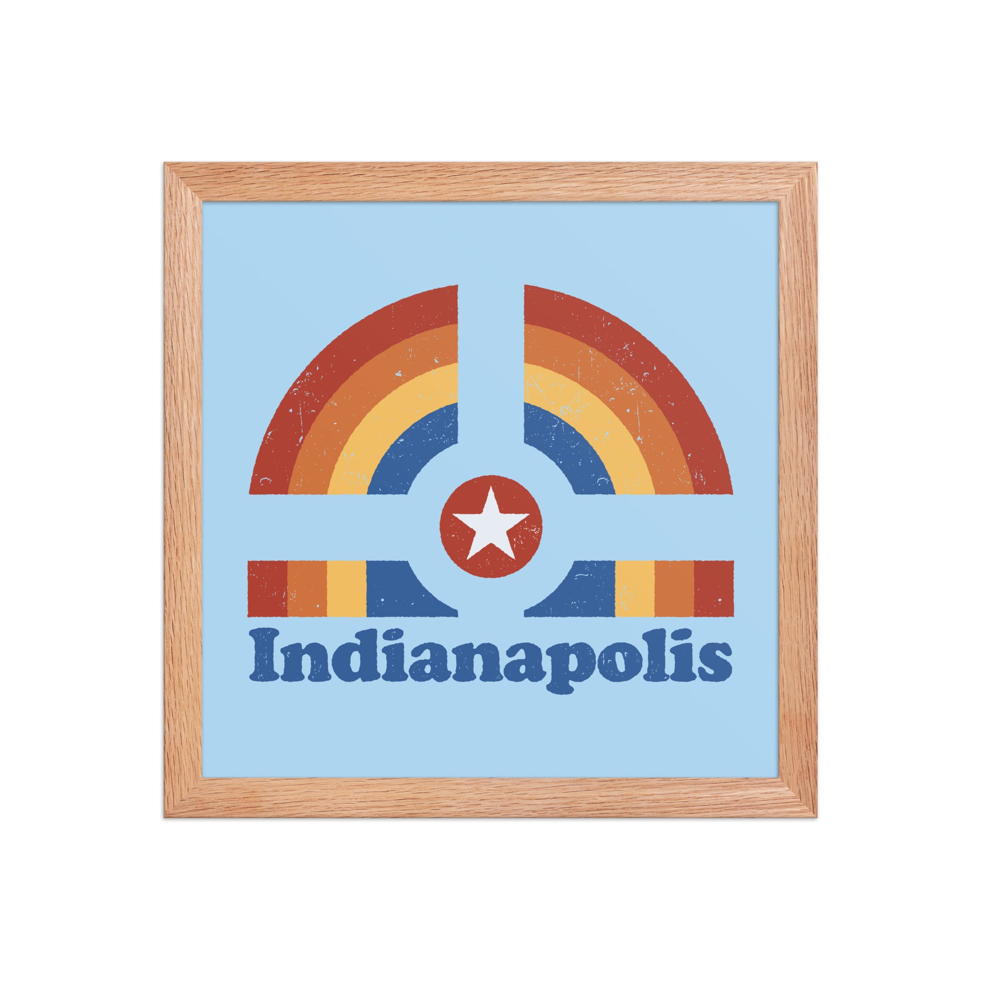Indianapolis Rainbow Poster - United State of Indiana
