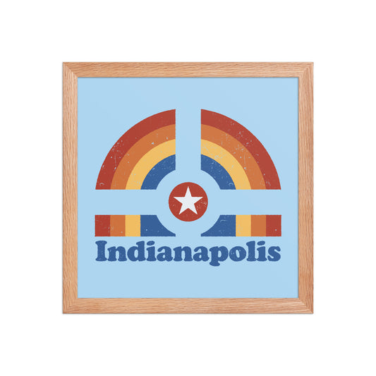 Indianapolis Rainbow Poster - United State of Indiana