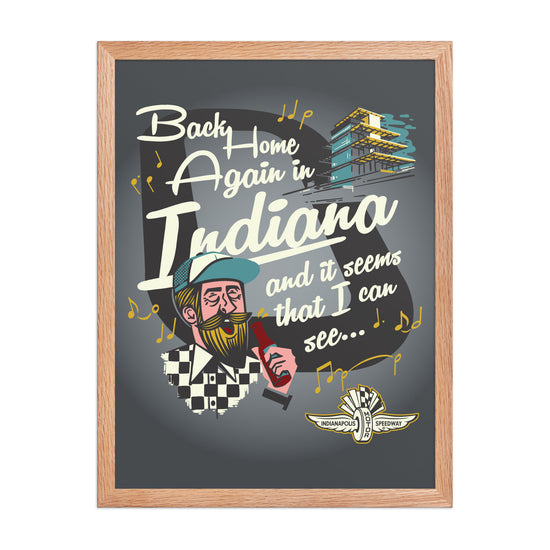 Back Home Again Song Poster - United State of Indiana