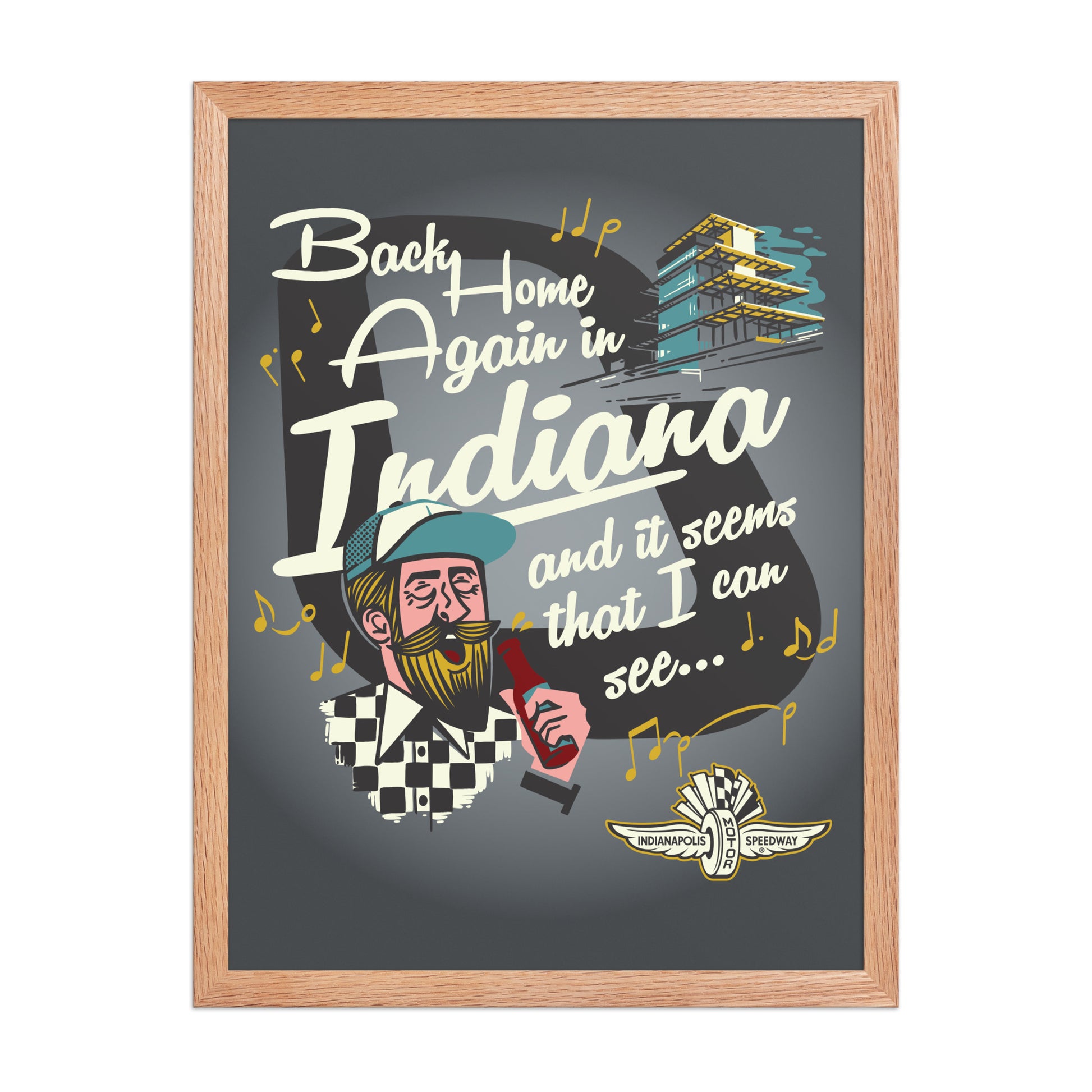 Back Home Again Song Poster - United State of Indiana