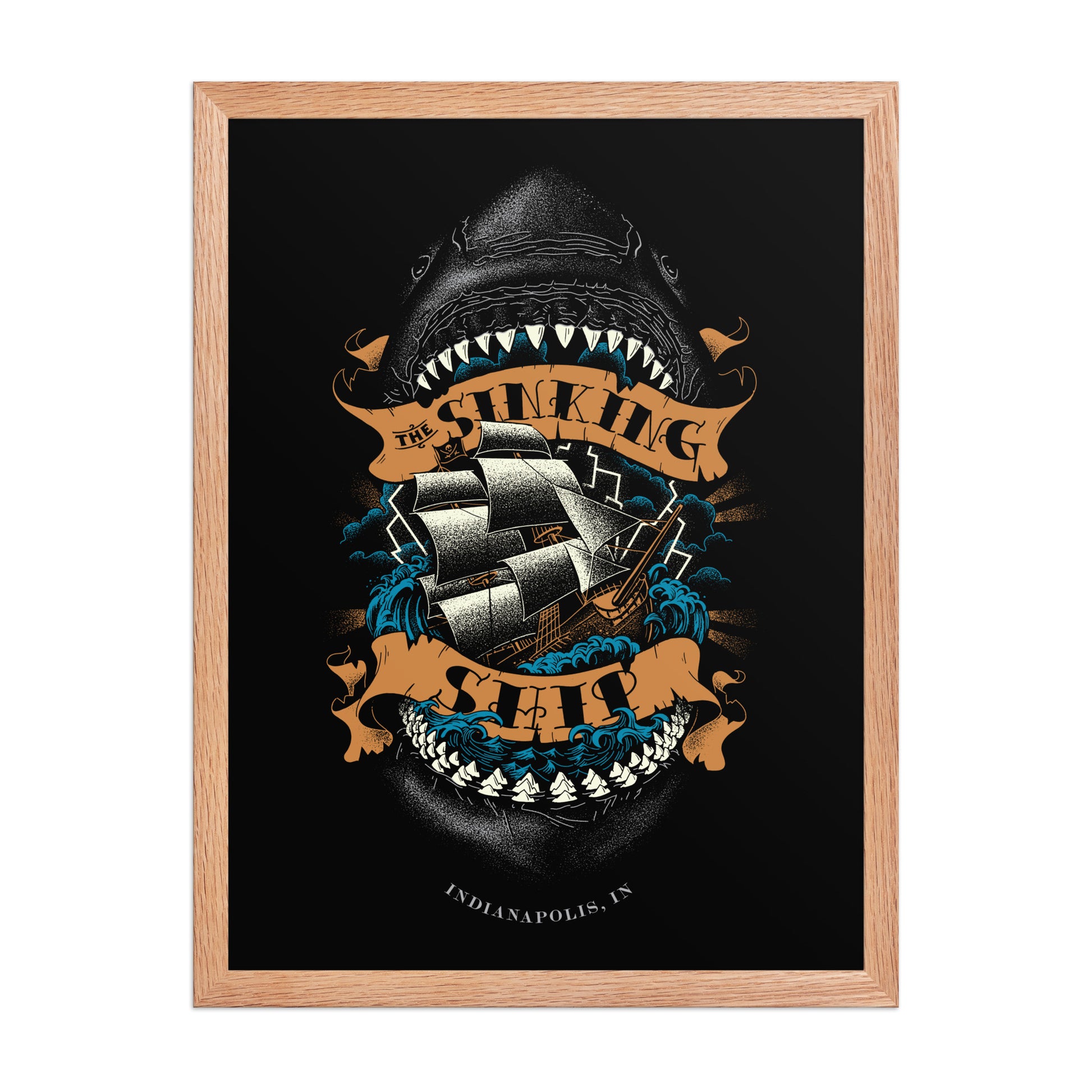 Sinking Ship Poster - United State of Indiana
