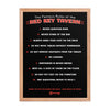 Red Key Rules Poster - United State of Indiana