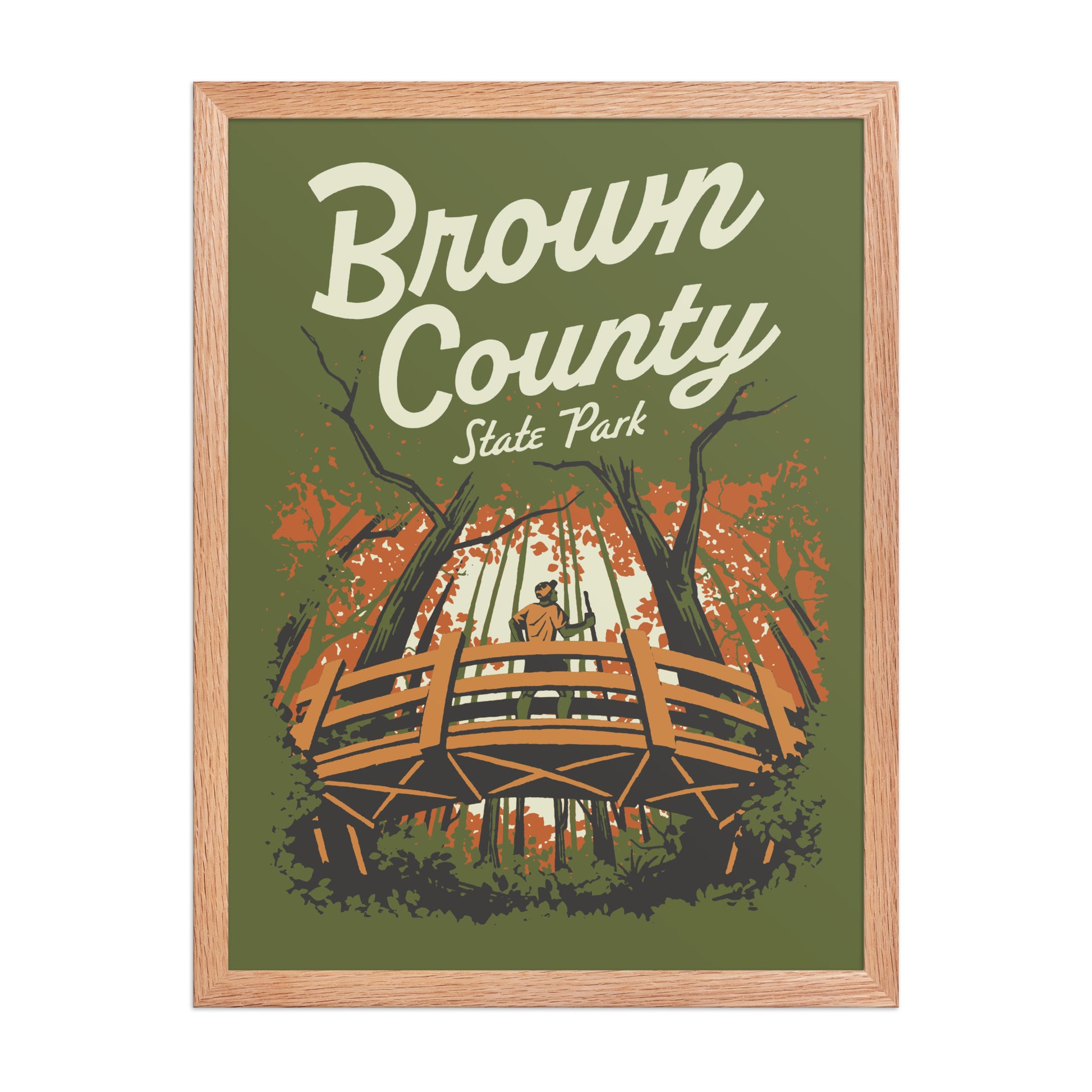Brown County State Park Poster - United State of Indiana