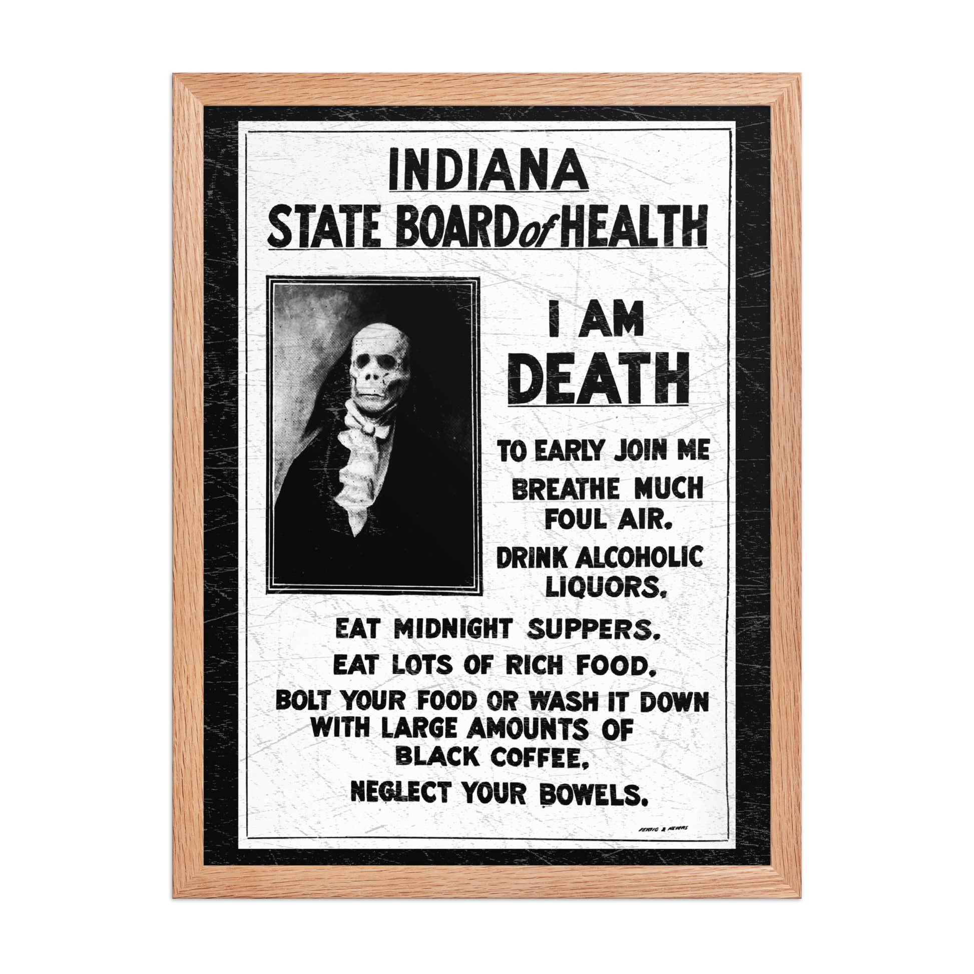 I Am Death Poster - United State of Indiana