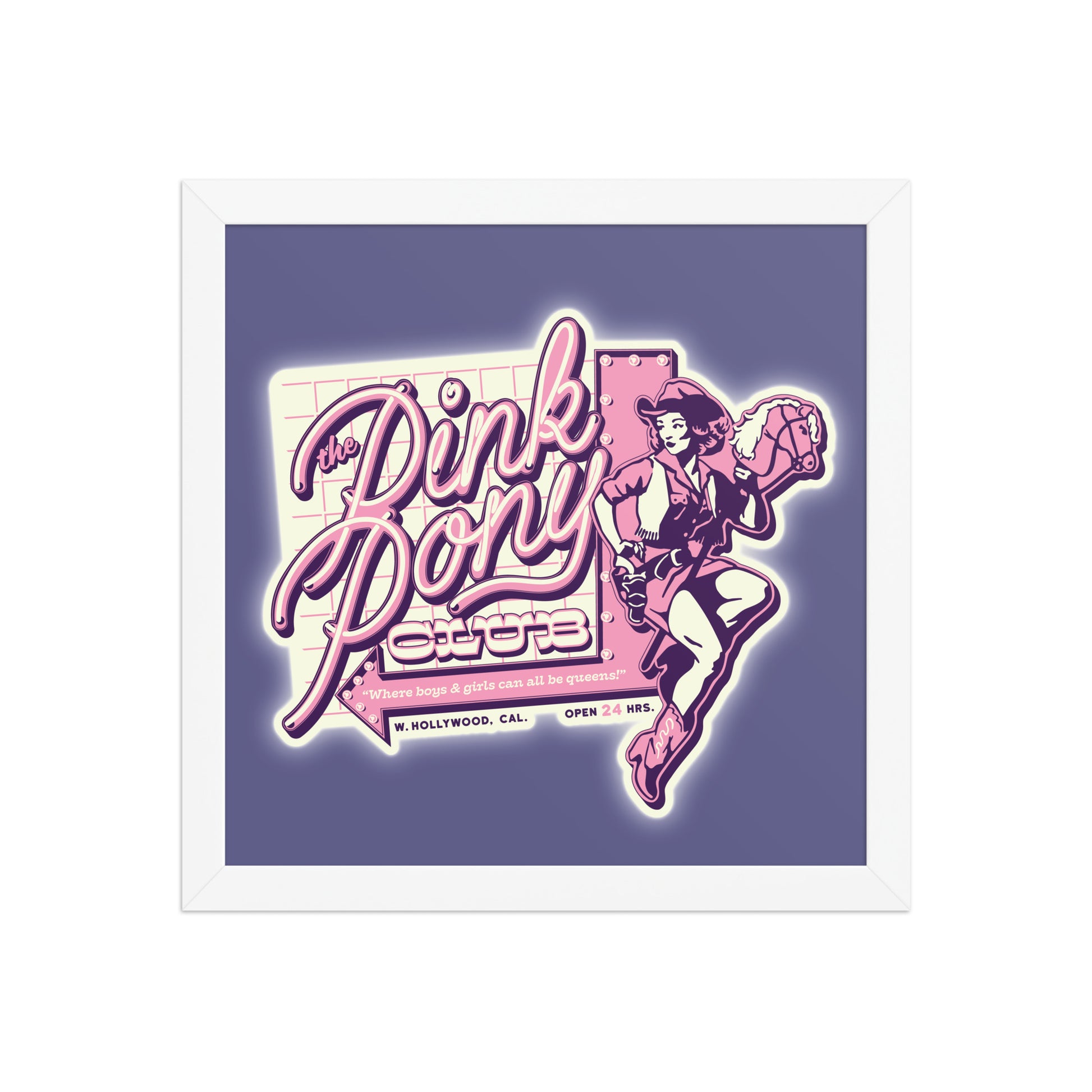 Pink Pony Club Poster - United State of Indiana