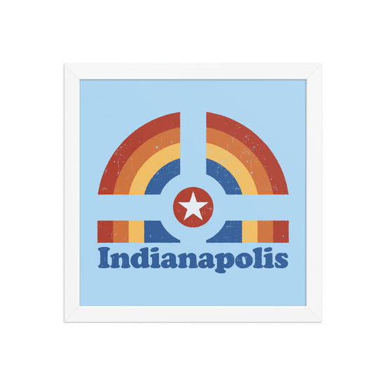 Indianapolis Rainbow Poster - United State of Indiana