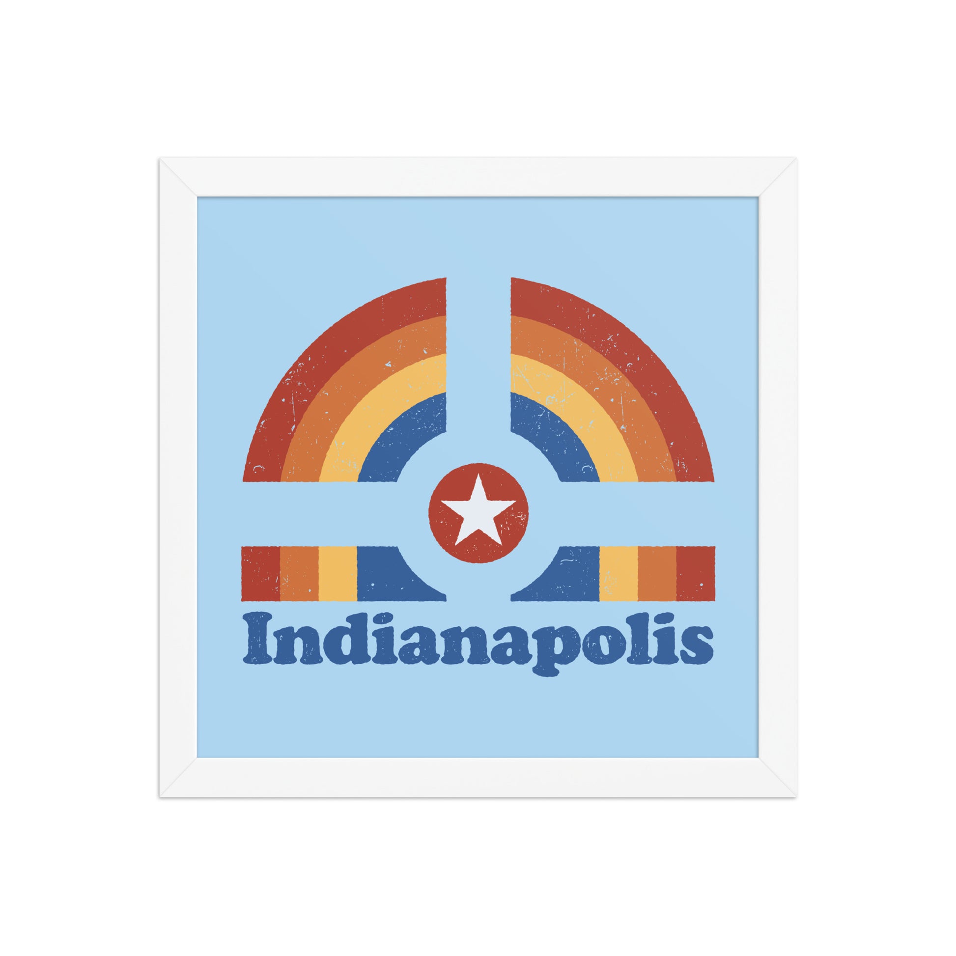Indianapolis Rainbow Poster - United State of Indiana