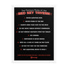 Red Key Rules Poster - United State of Indiana