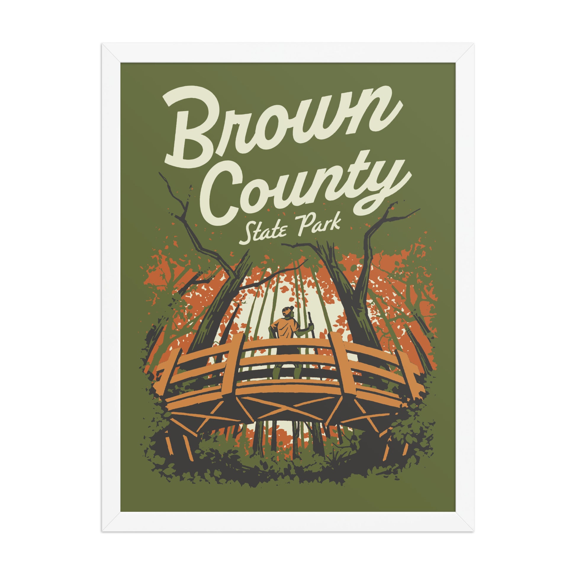 Brown County State Park Poster - United State of Indiana