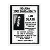 I Am Death Poster - United State of Indiana
