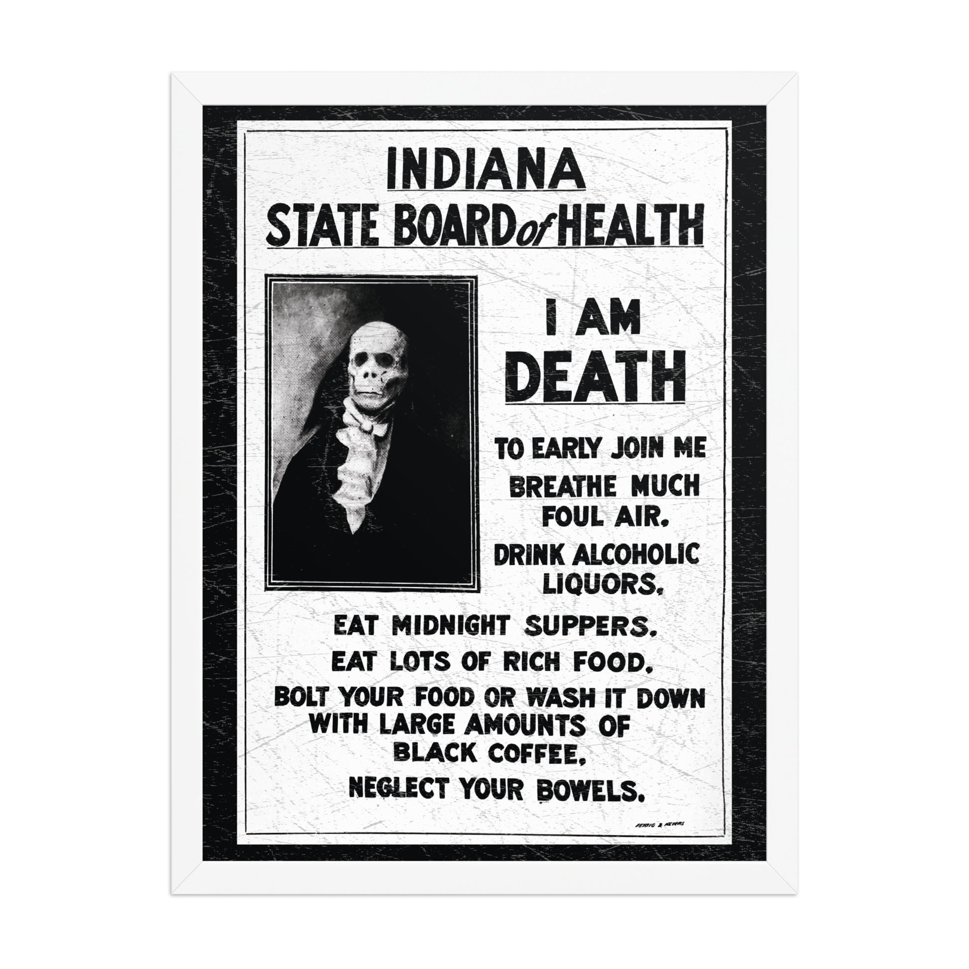 I Am Death Poster - United State of Indiana