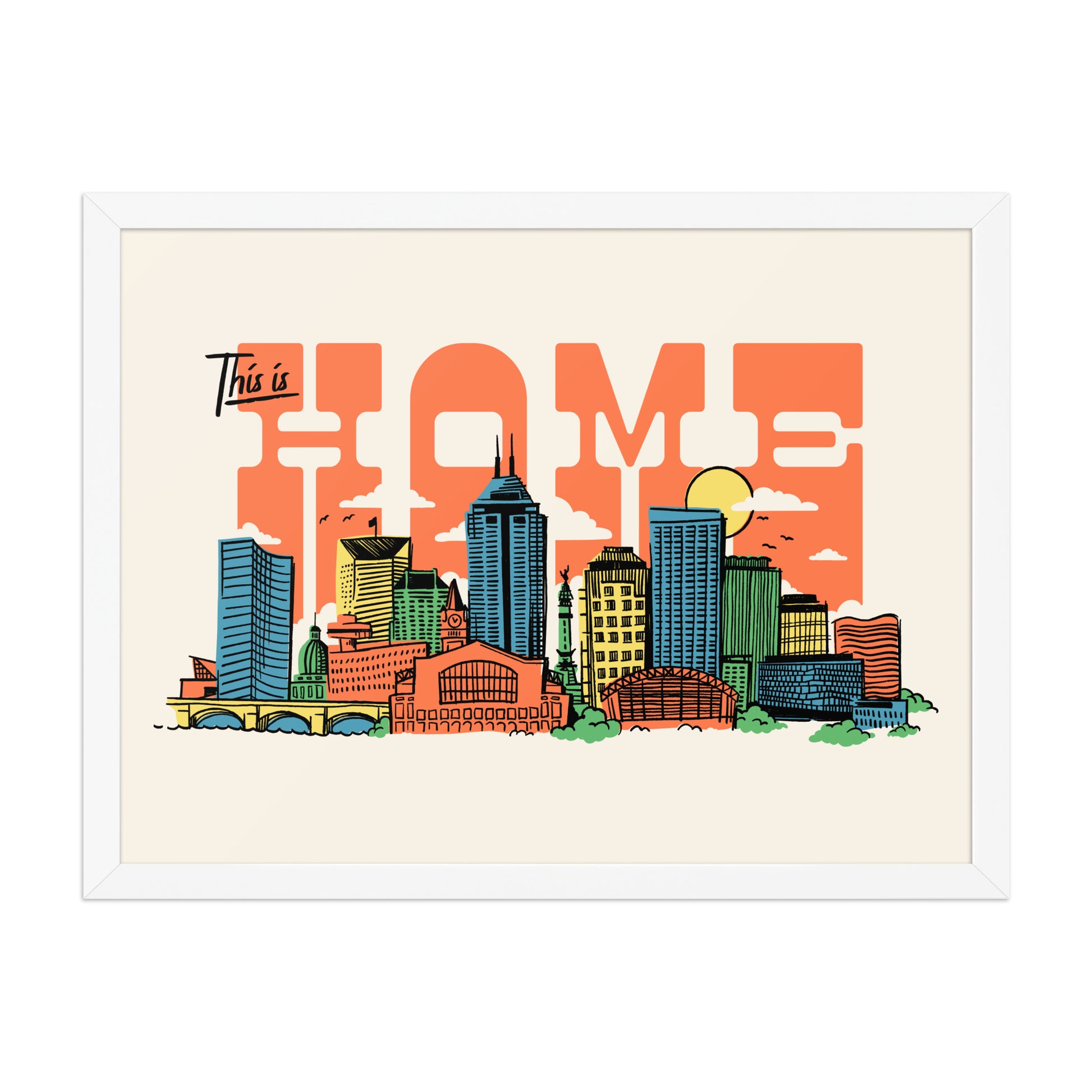 Indy This is Home Poster - United State of Indiana