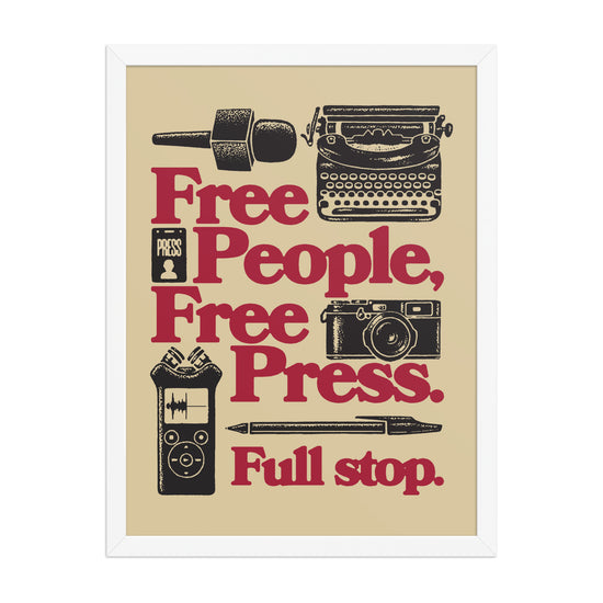 Free People, Free Press Poster - United State of Indiana