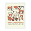 Animals of the Indiana State Fair Poster