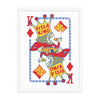 Pizza King Playing Card Poster
