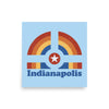 Indianapolis Rainbow Poster - United State of Indiana