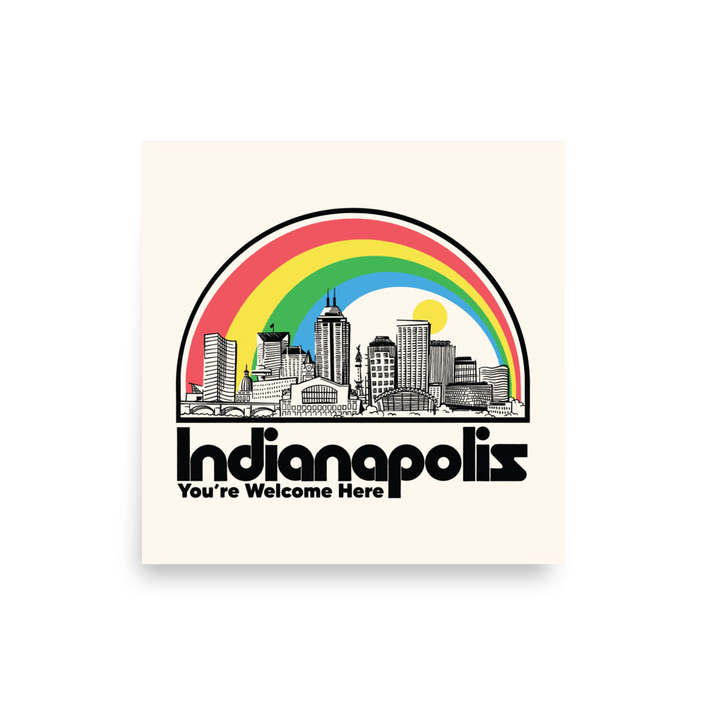 You're Welcome Here Poster - United State of Indiana