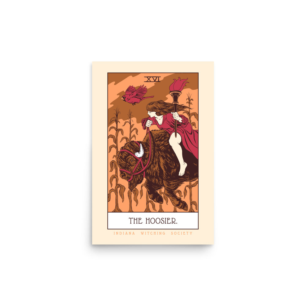 The Hoosier Tarot Poster - United State of Indiana