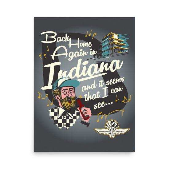 Back Home Again Song Poster - United State of Indiana
