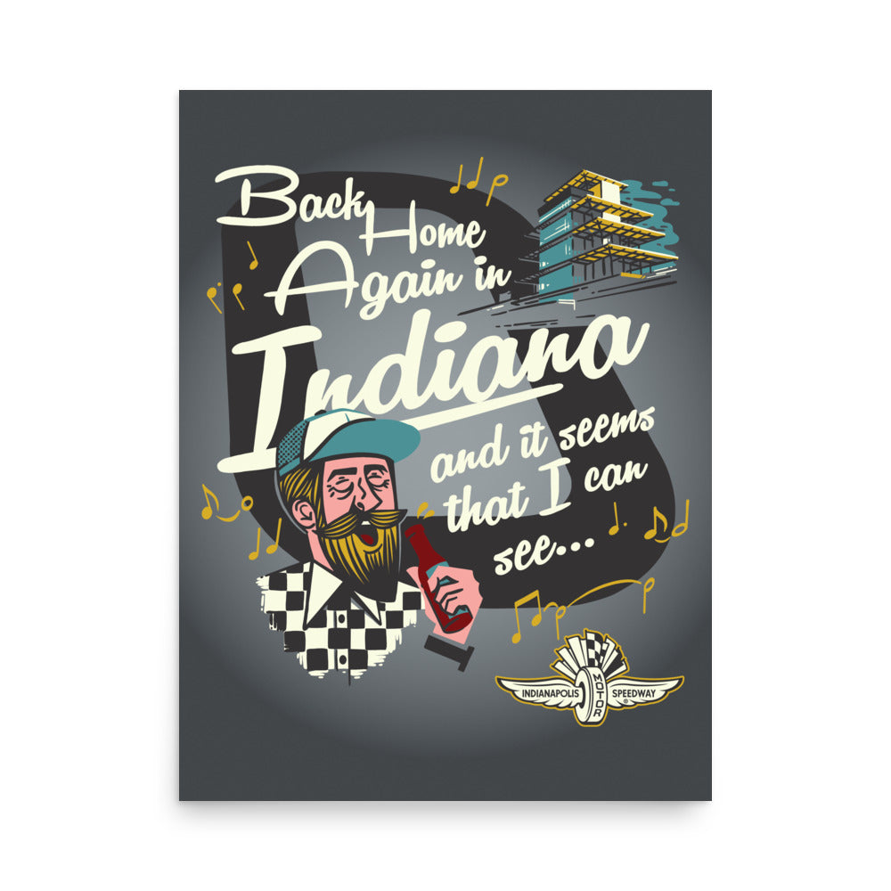 Back Home Again Song Poster - United State of Indiana