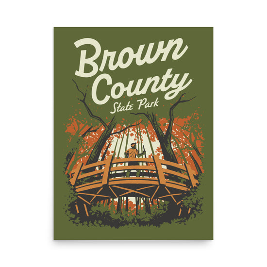 Brown County State Park Poster - United State of Indiana