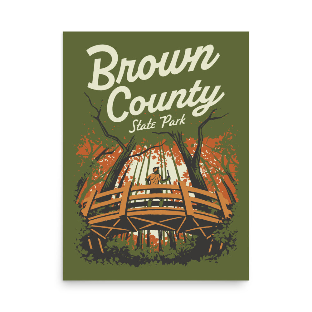 Brown County State Park Poster - United State of Indiana