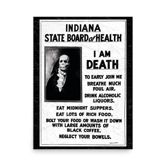 I Am Death Poster - United State of Indiana