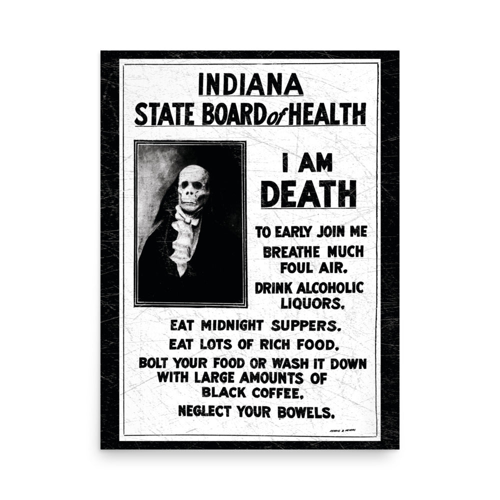 I Am Death Poster - United State of Indiana