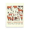 Animals of the Indiana State Fair Poster