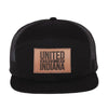 USI Leather Patch Trucker Cap - United State of Indiana