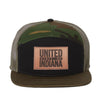 USI Leather Patch Trucker Cap - United State of Indiana