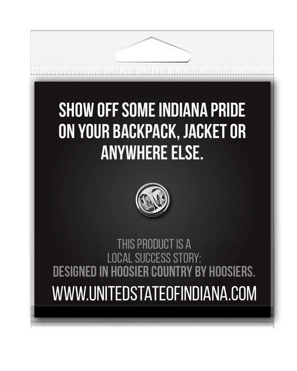 Rainbow Peace Enamel Pin - United State of Indiana: Indiana-Made T-Shirts and Gifts