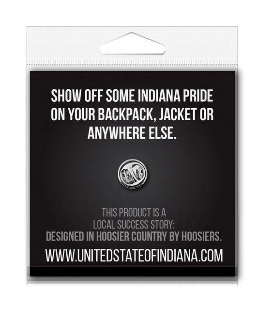 Basketball Enamel Pin - United State of Indiana: Indiana-Made T-Shirts and Gifts