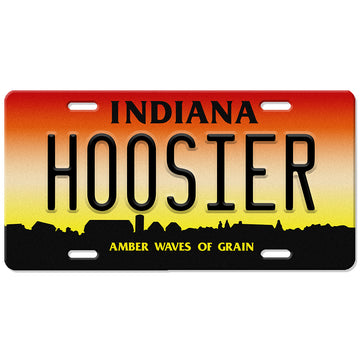 Amber Waves of Grain License Plate - United State of Indiana