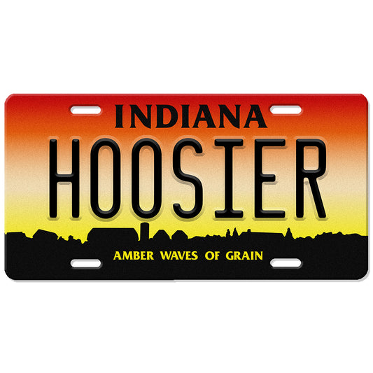 Amber Waves of Grain License Plate - United State of Indiana